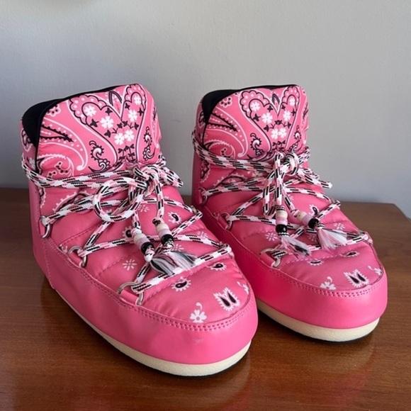 Alanui x Moon Boot Bandana Print Low Boots - Picture 3 of 11